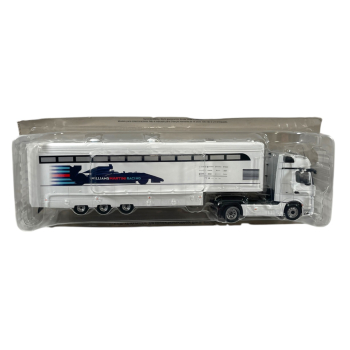 Mercedes-Benz Actros MP4 race transporter Williams Martini Racing - skala 1:43 - Altaya